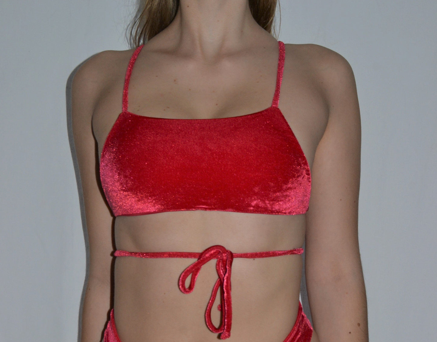Machine Gun Top Rose Velvet