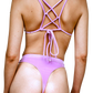 Groupie Bikini-Hose in Lavendel-Samt